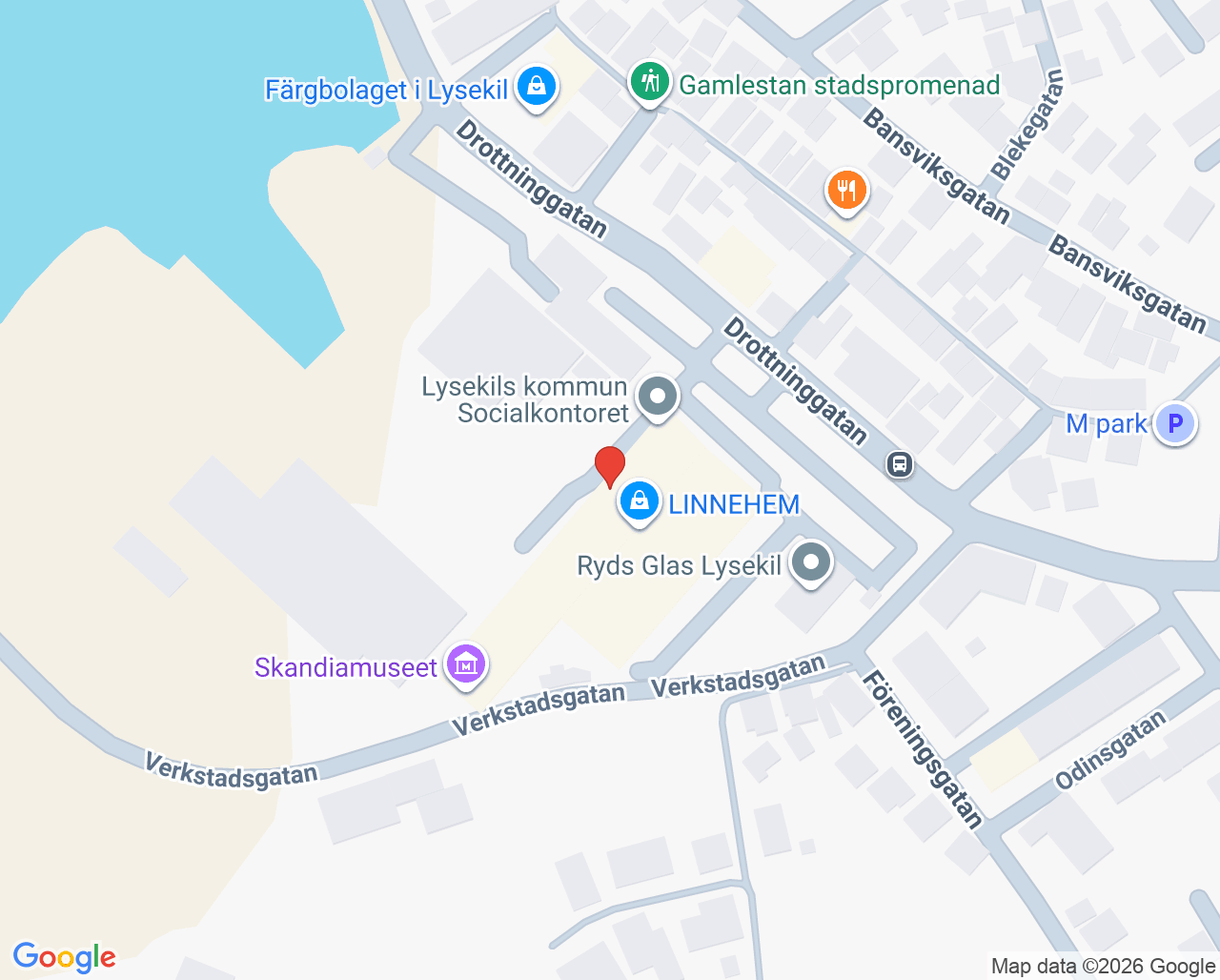 Karta till Mini-Maria Lysekil