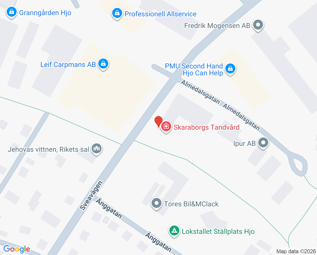 Karta till Skaraborgs Tandvård