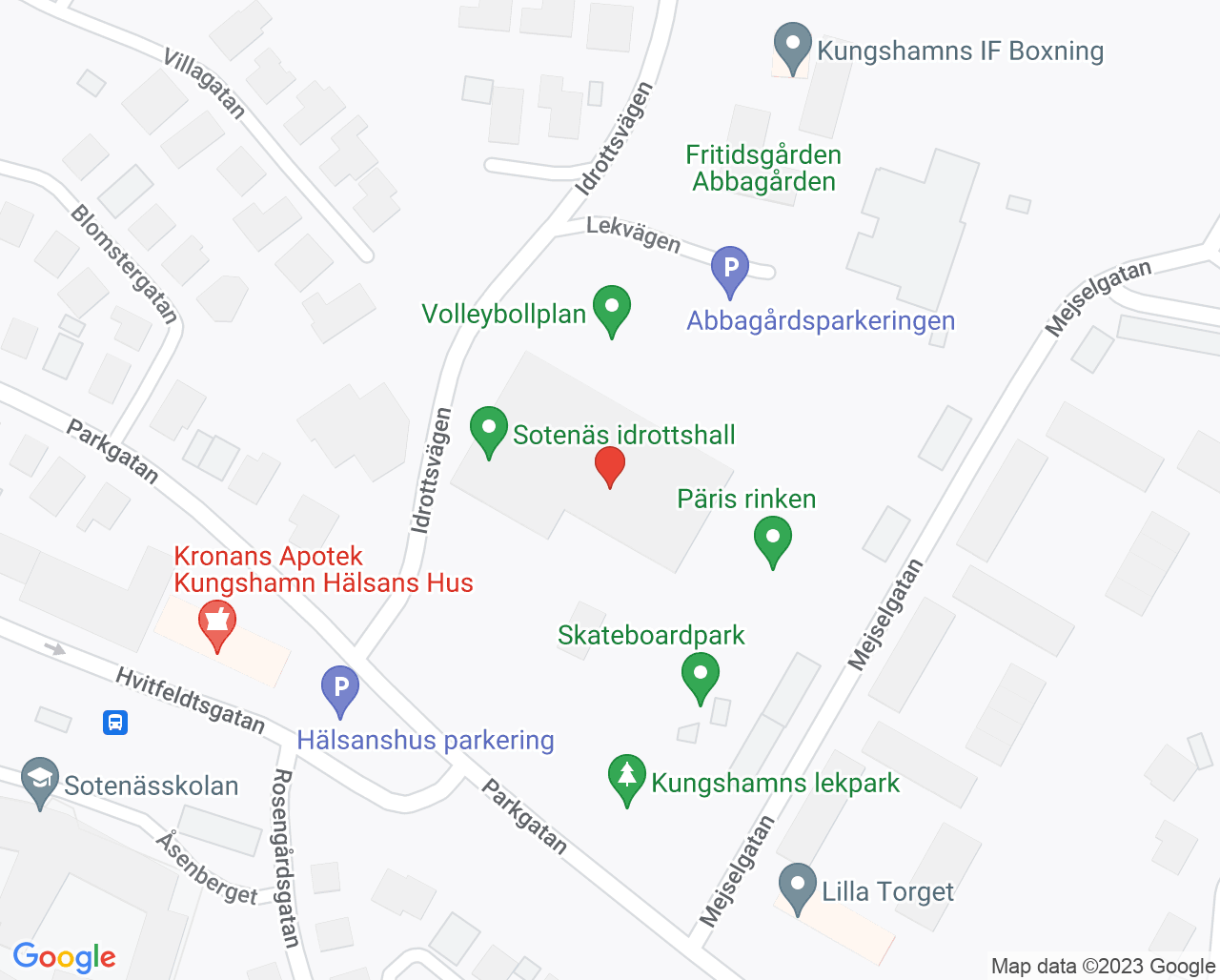 Karta till Mammografienhet Kungshamn, Kungshamn