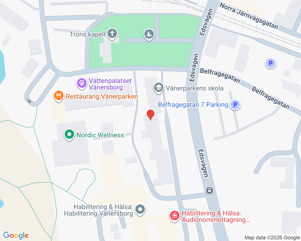 Karta till Avbokning, Vänersborg