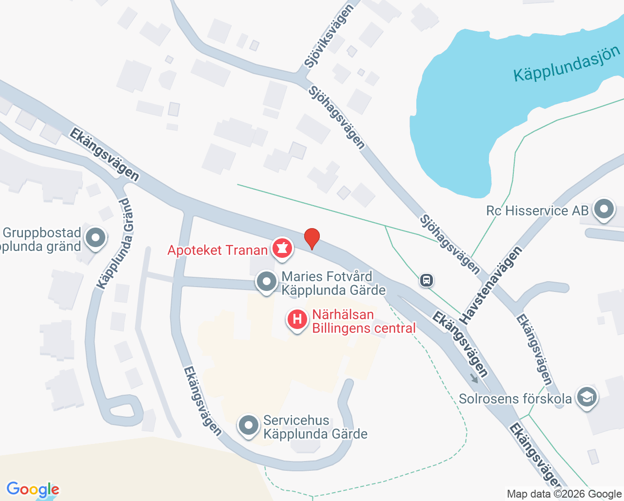 Karta till Närhälsan Norrmalm vårdcentral, Skövde