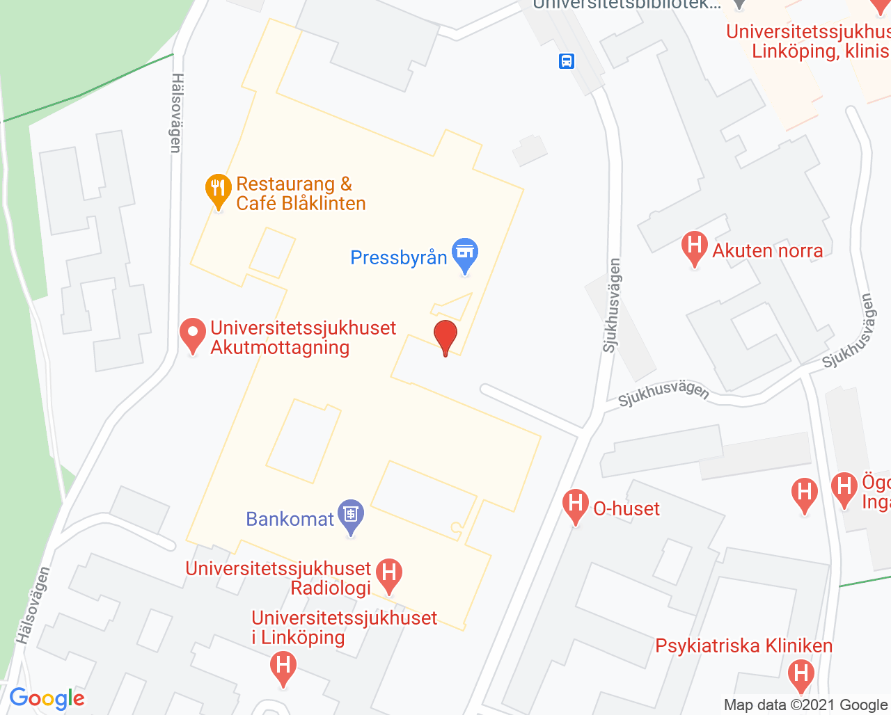 Karta till Avdelning barnkirurgi, Kirurgiska kliniken US