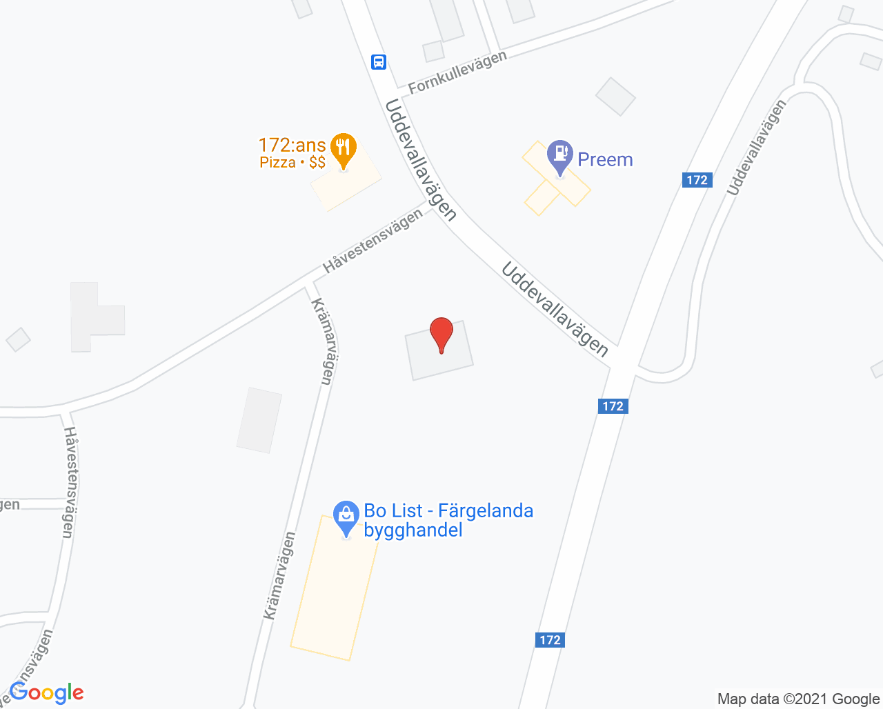 Karta till Närhälsan Färgelanda barnavårdscentral, Färgelanda
