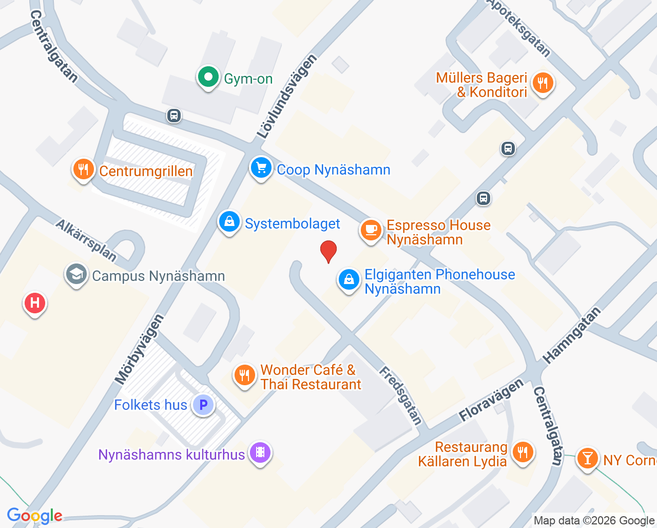 Karta till Vaccinova hos Kronans Apotek Nynäshamn