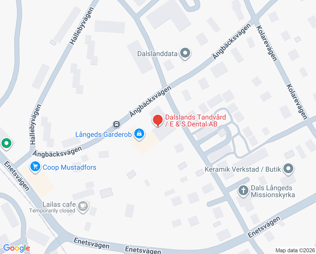 Karta till Dalslands Tandvård
