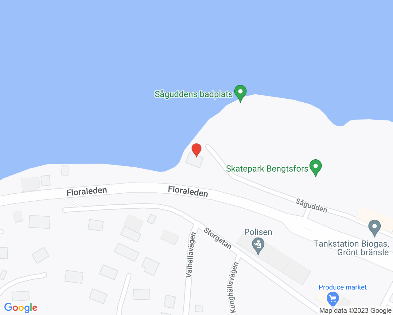Karta till Mammografienhet Bengtsfors, Bengtsfors