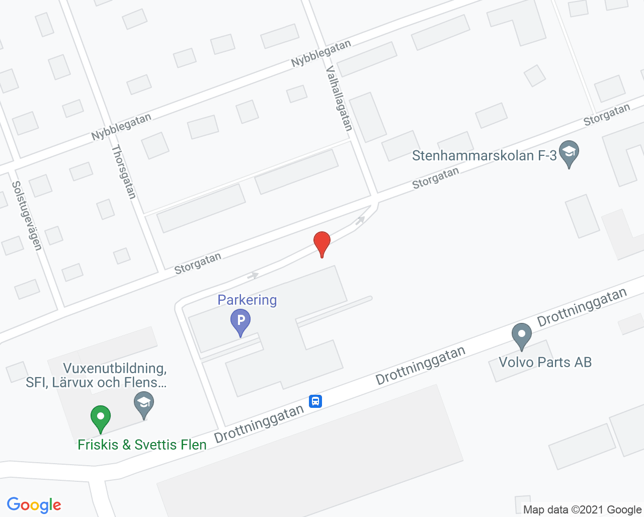 Karta till Barnmorskemottagningen Familjecentralen Flen, Flen