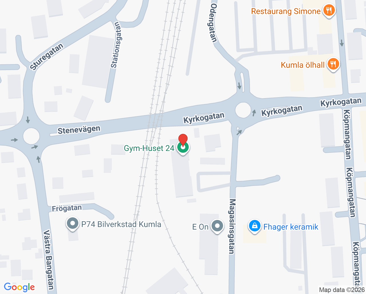 Karta till Barnavårdscentralen BVC Kumla vårdcentral