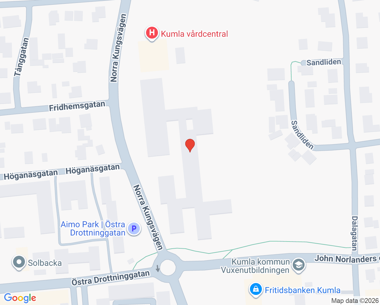 Karta till Kumla vårdcentral