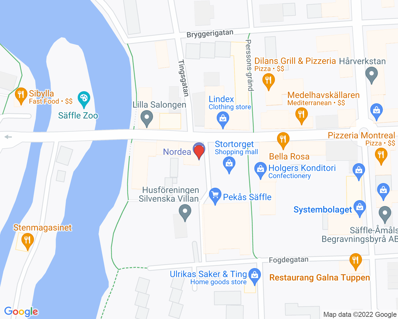 Karta till Synsam Säffle
