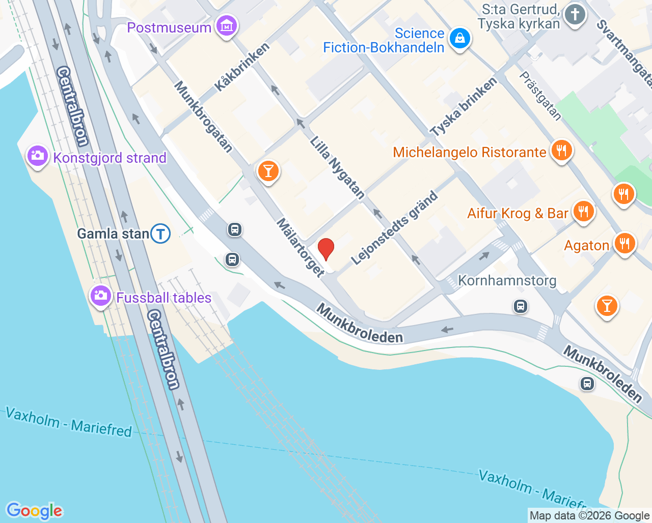 Karta till Medicinskt Ljuscentrum, Gamla Stan