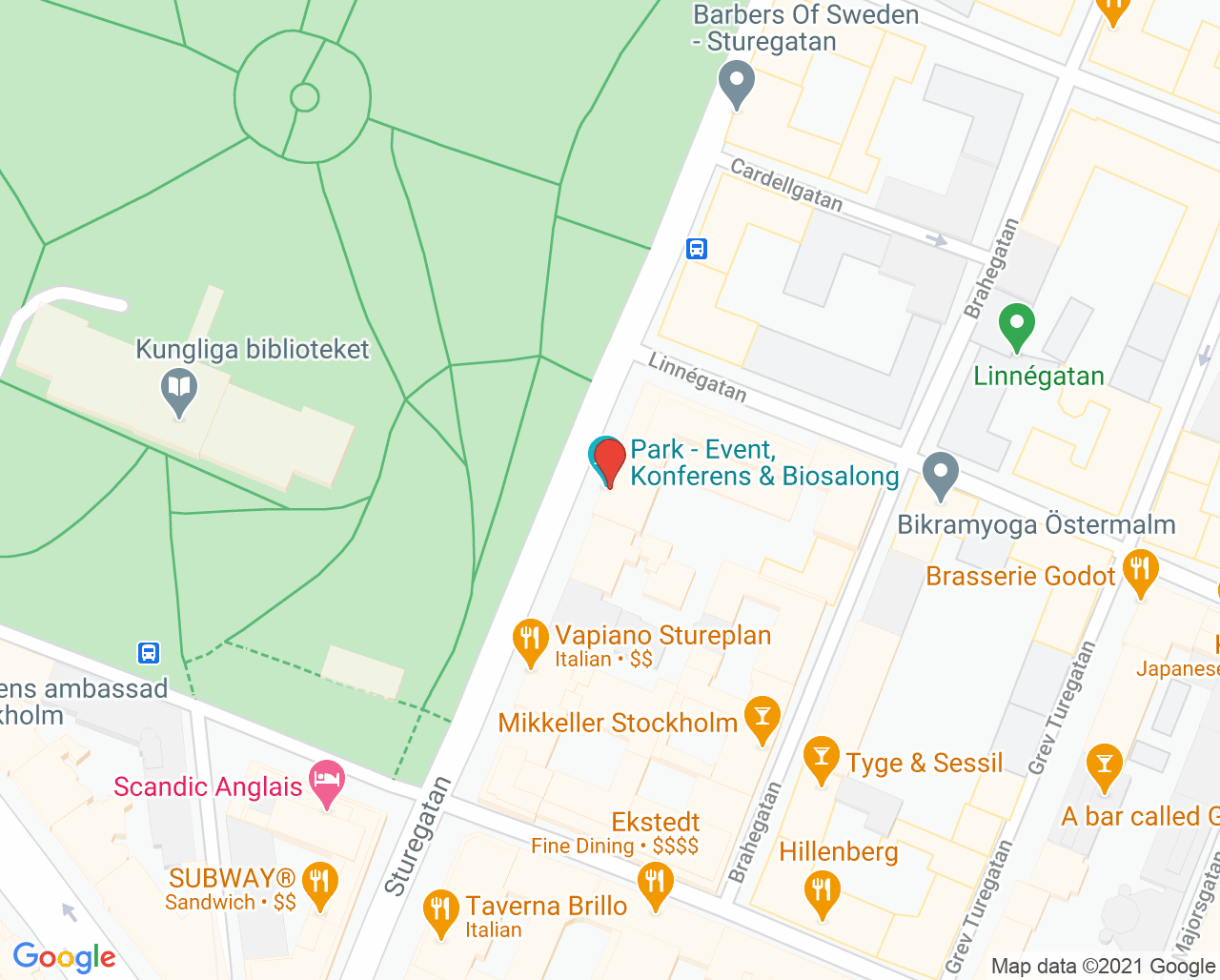 Karta till Tandläkare Philip Alfort, Östermalm