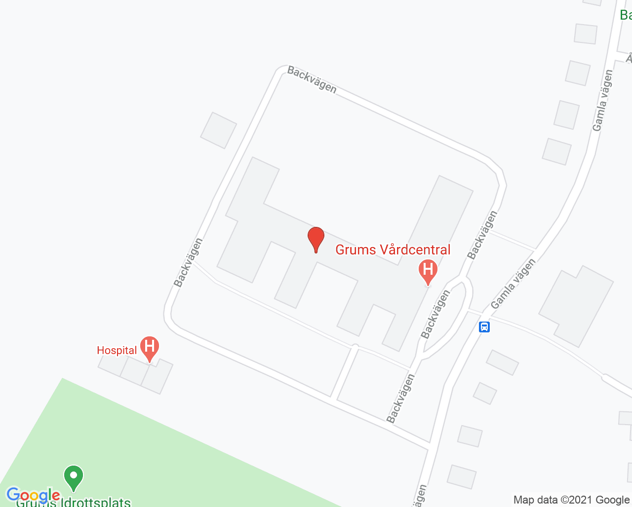 Karta till Provtagning vårdcentralen Grums