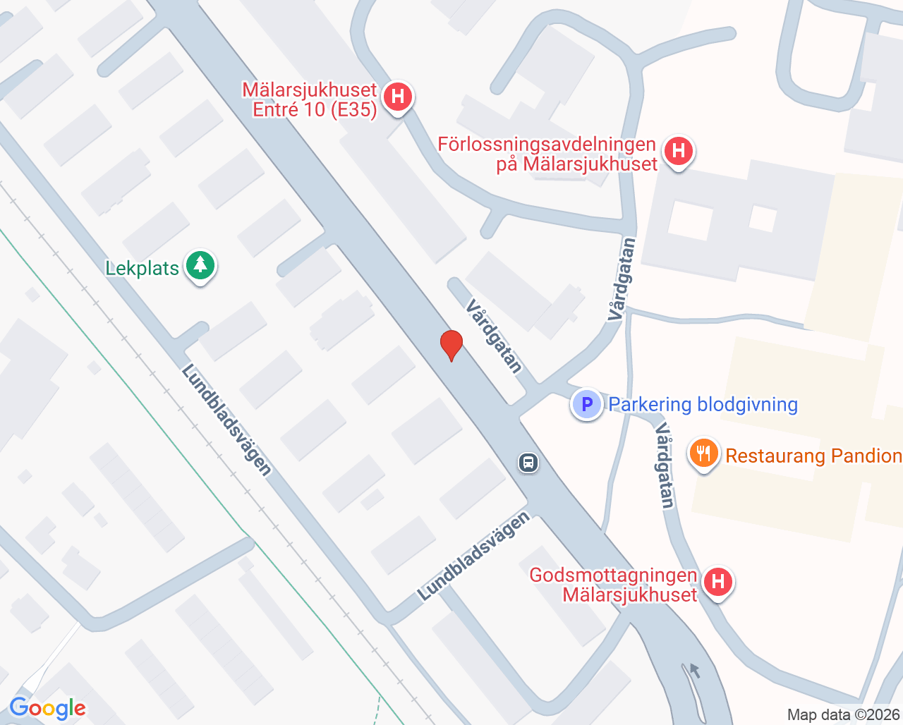 Karta till Läkemedelscentrum Region Sörmland, Eskilstuna
