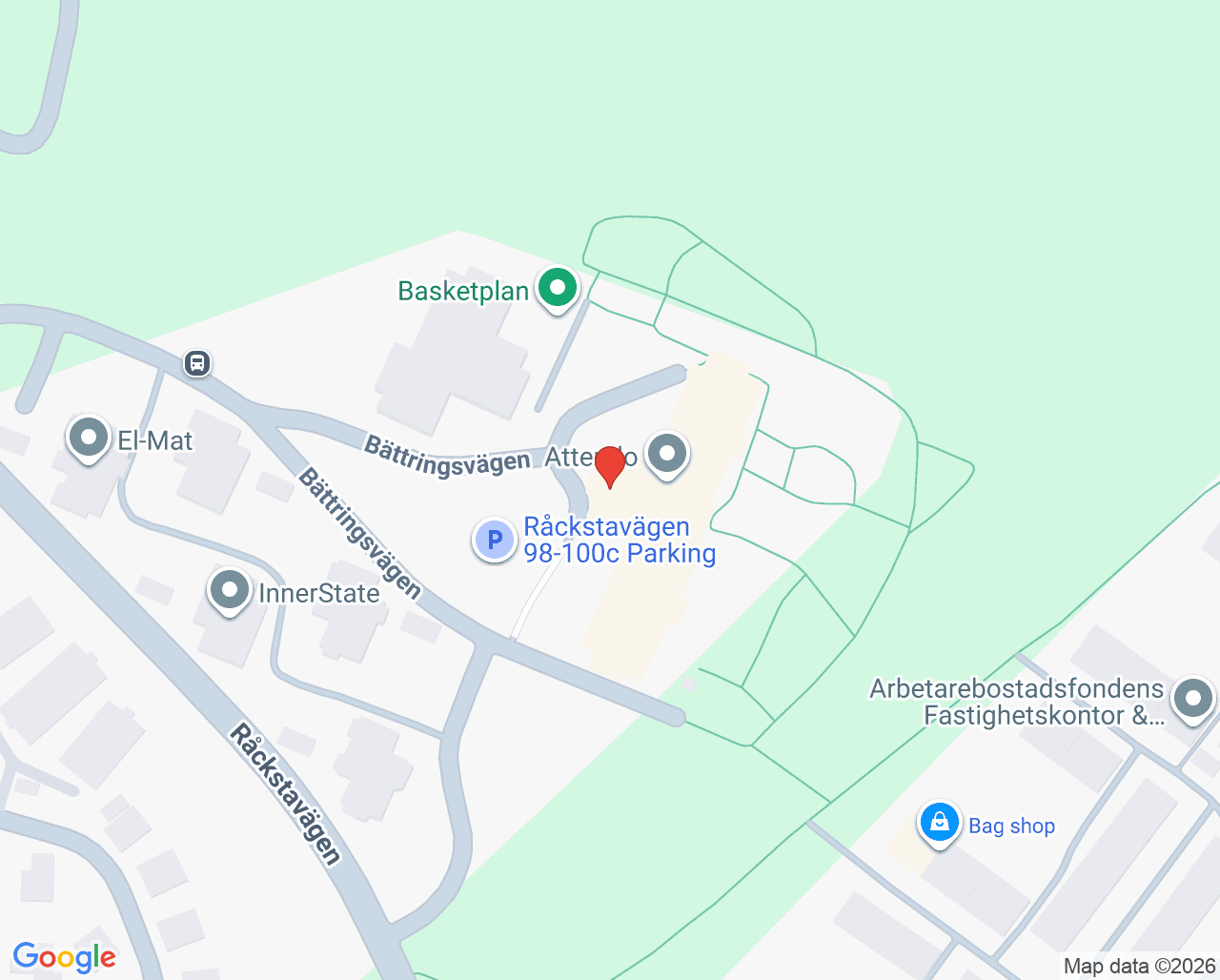 Karta till Folktandvården Koppargården