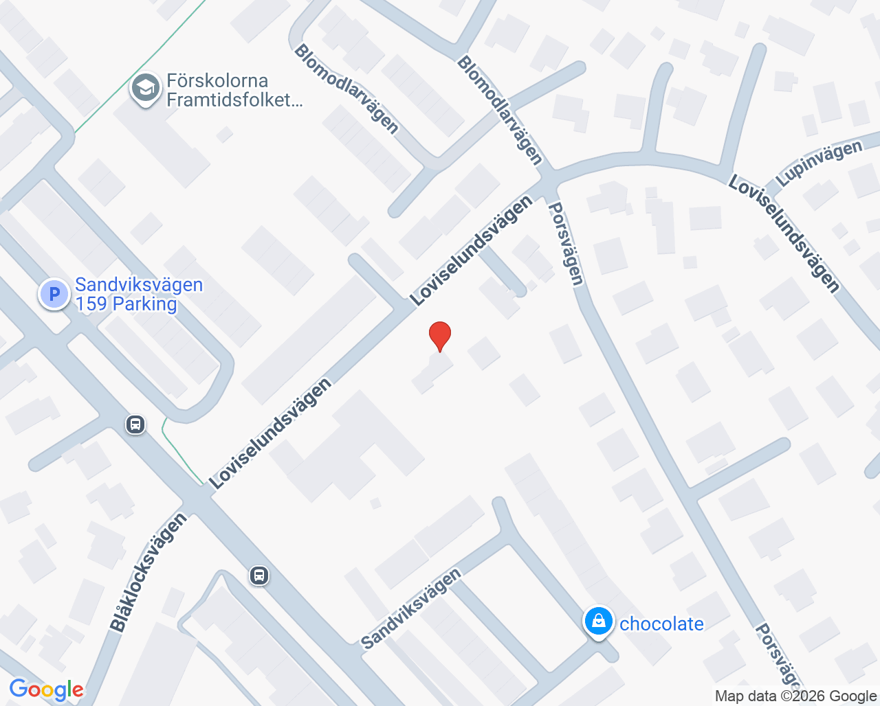 Karta till Vårdliljan hemsjukvård, Hässelby