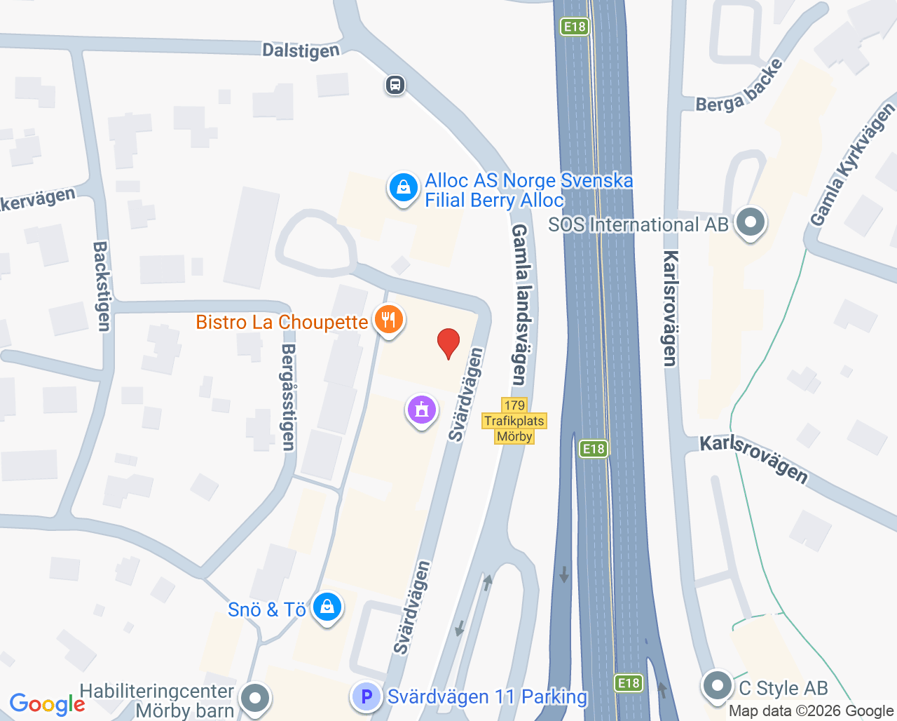Karta till Capio Legevisitten Säbo