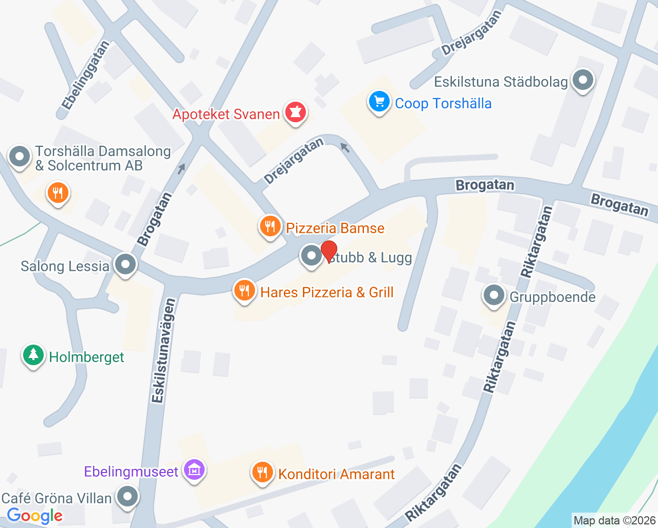 Karta till Barnavårdscentralen Familjecentralen Torshälla, Eskilstuna