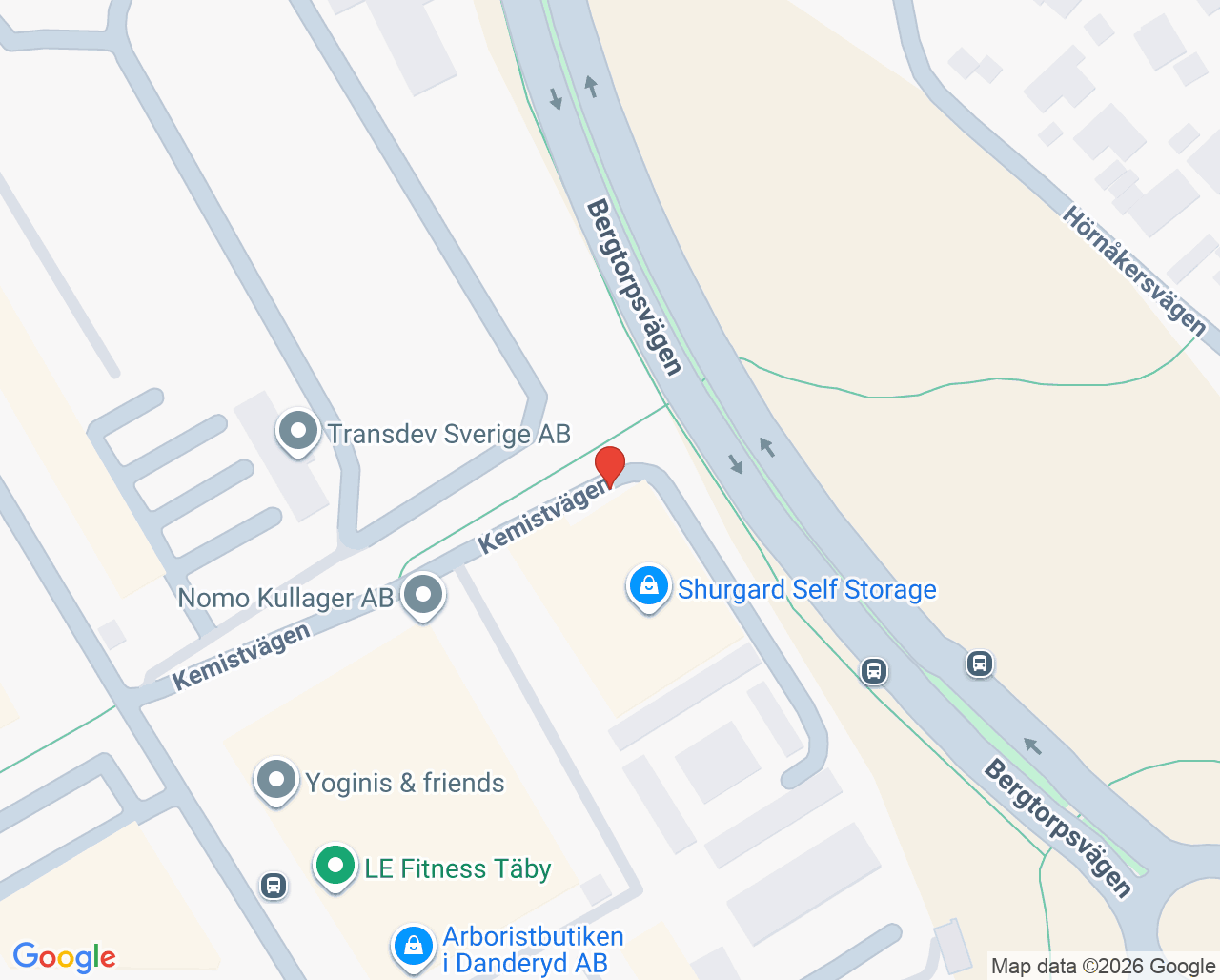 Karta till Täby Rehab Center - Lynn Fysioterapi Specialiserad fysioterapi