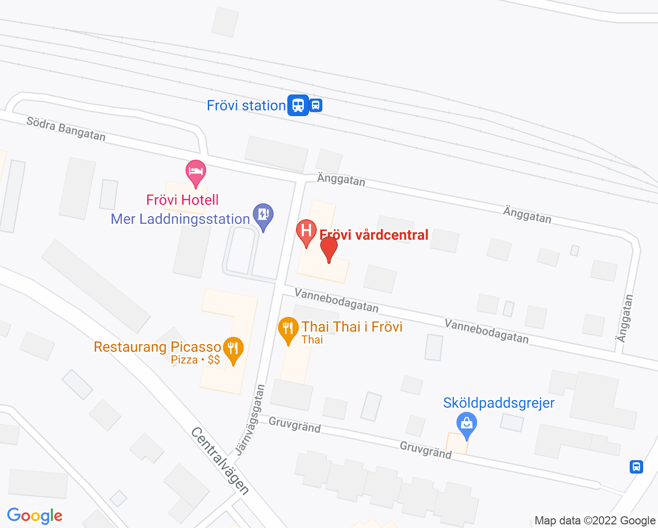 Karta till Folktandvården Frövi, Frövi