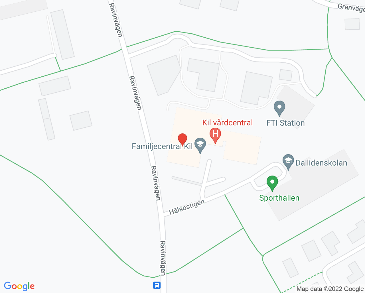 Karta till Provtagning vårdcentralen Kil