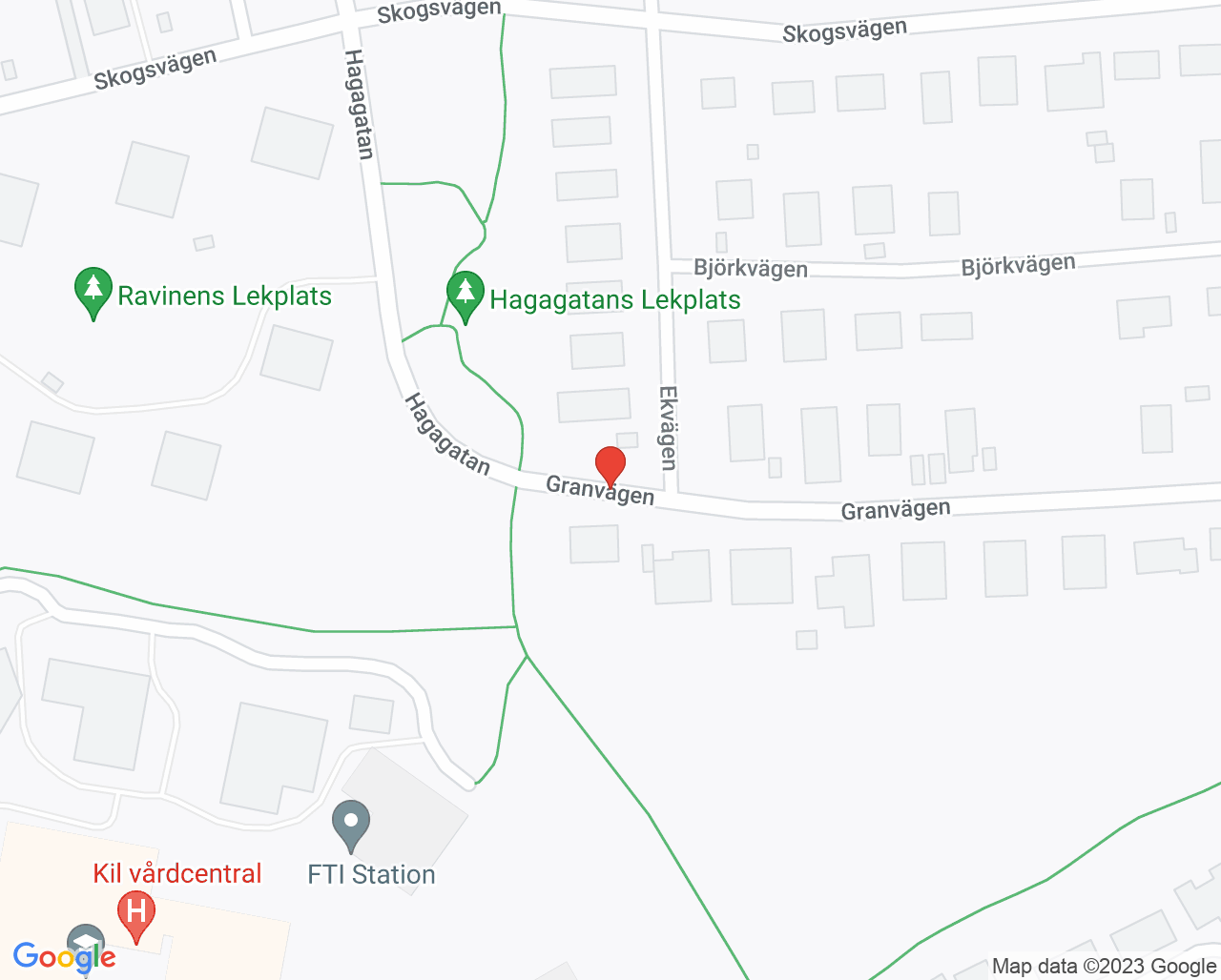 Karta till Familjecentralen Kil