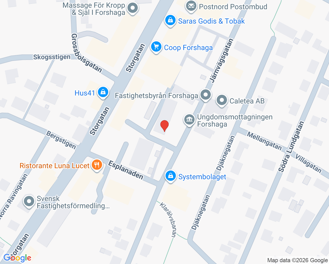 Karta till Gynekologisk cellprovtagning Forshaga