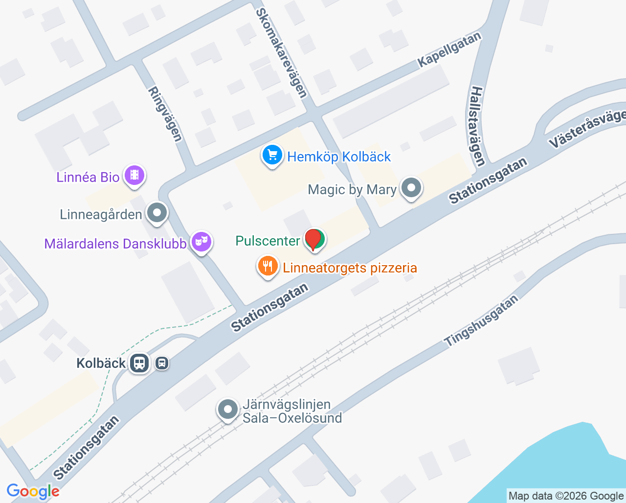 Karta till Klingstam sjukgymnastik AB