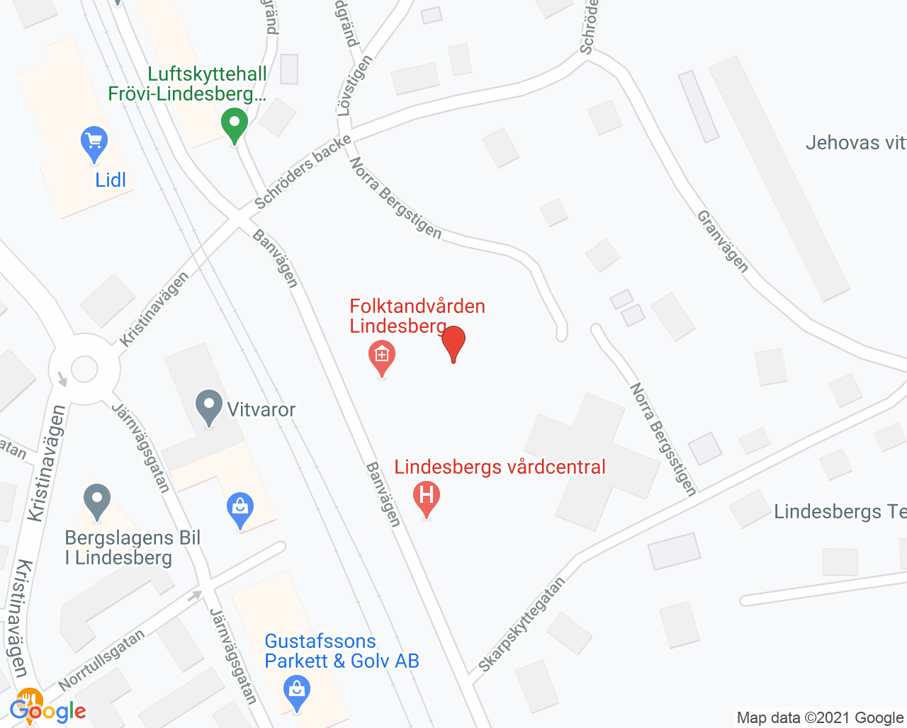 Karta till Familjerådgivningen Lindesberg