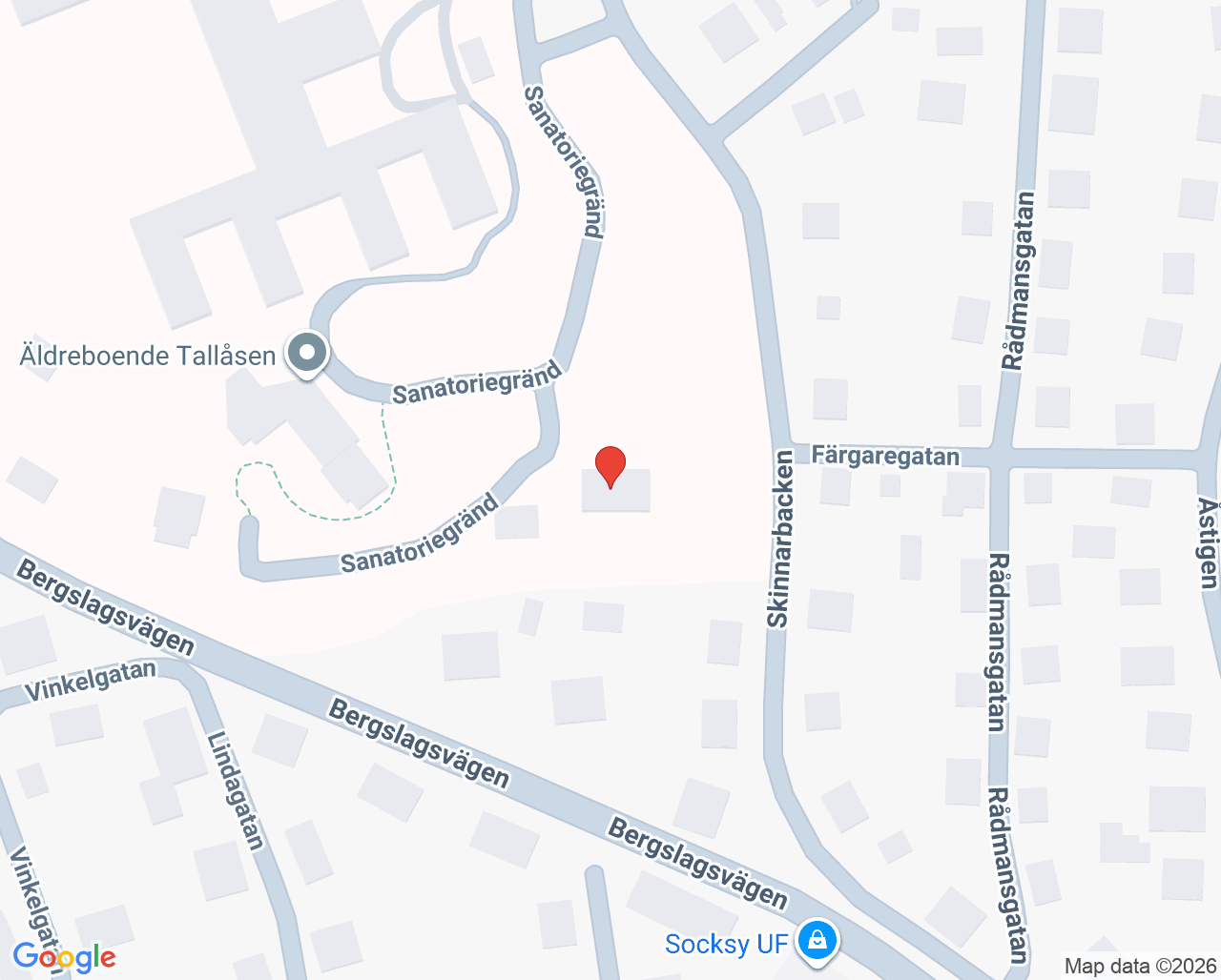 Karta till Psykologmottagningen mödra- och barnhälsovård norra länsdelen