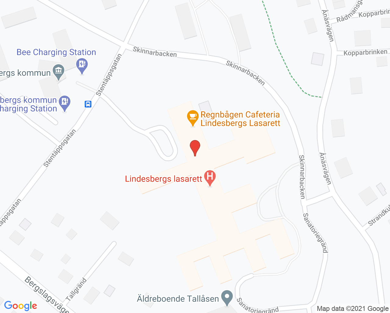 Karta till Provtagningen laboratoriemedicin LBG