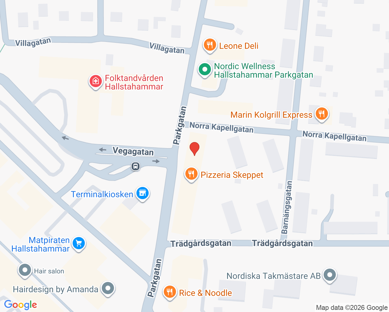 Karta till Tandläkare Reza Razifar, Hallstahammar