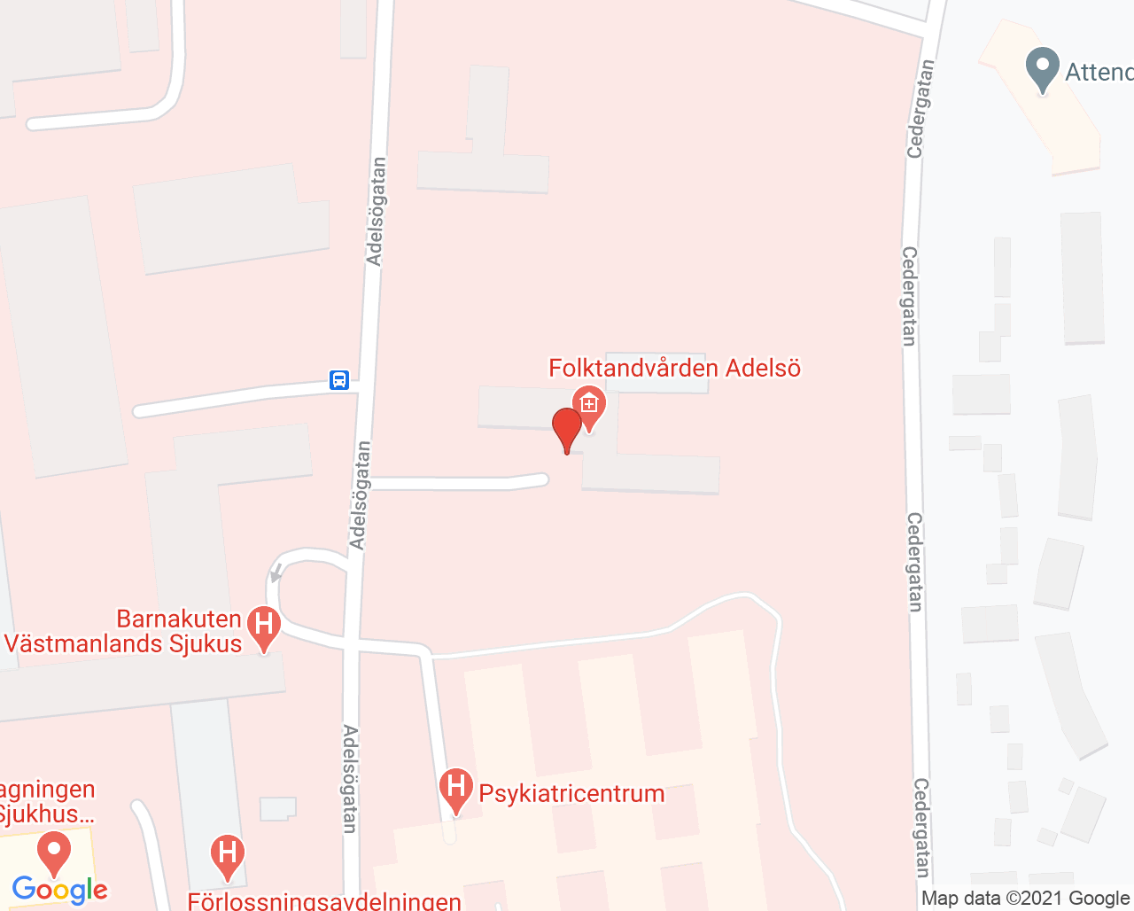 Karta till Protetik, Västerås