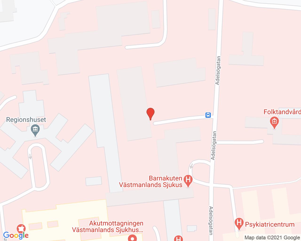 Karta till Infektionskliniken