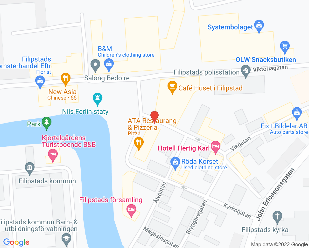 Karta till Folktandvården Filipstad