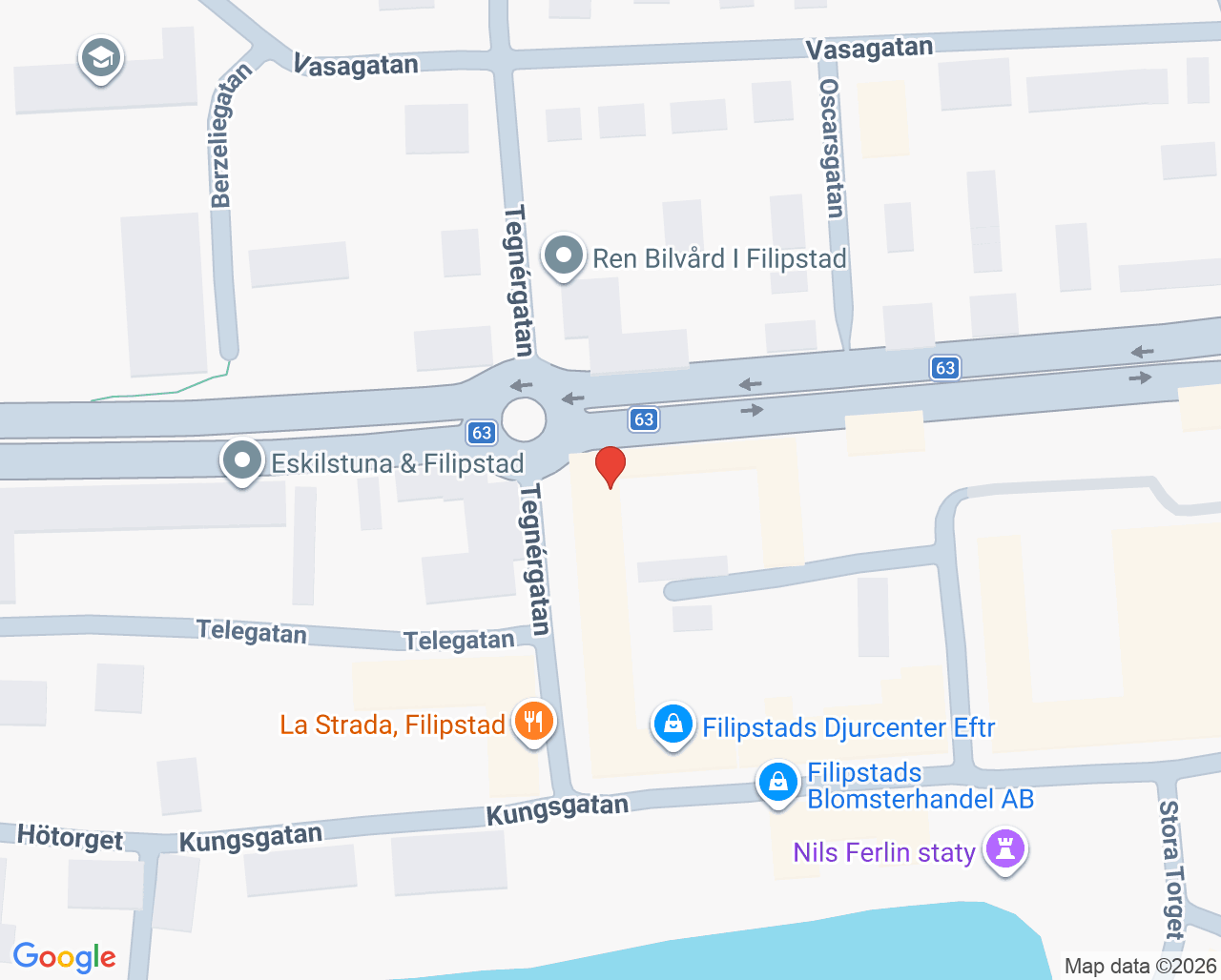 Karta till Filipstads Tandvård, Filipstad