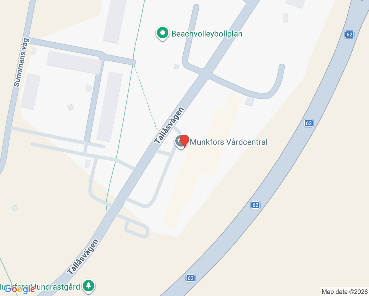 Karta till Gynekologisk cellprovtagning Munkfors