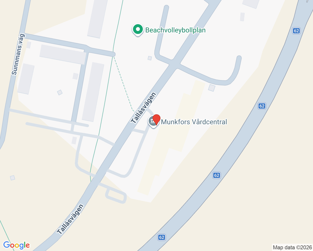 Karta till Vaccinationsmottagning Munkfors