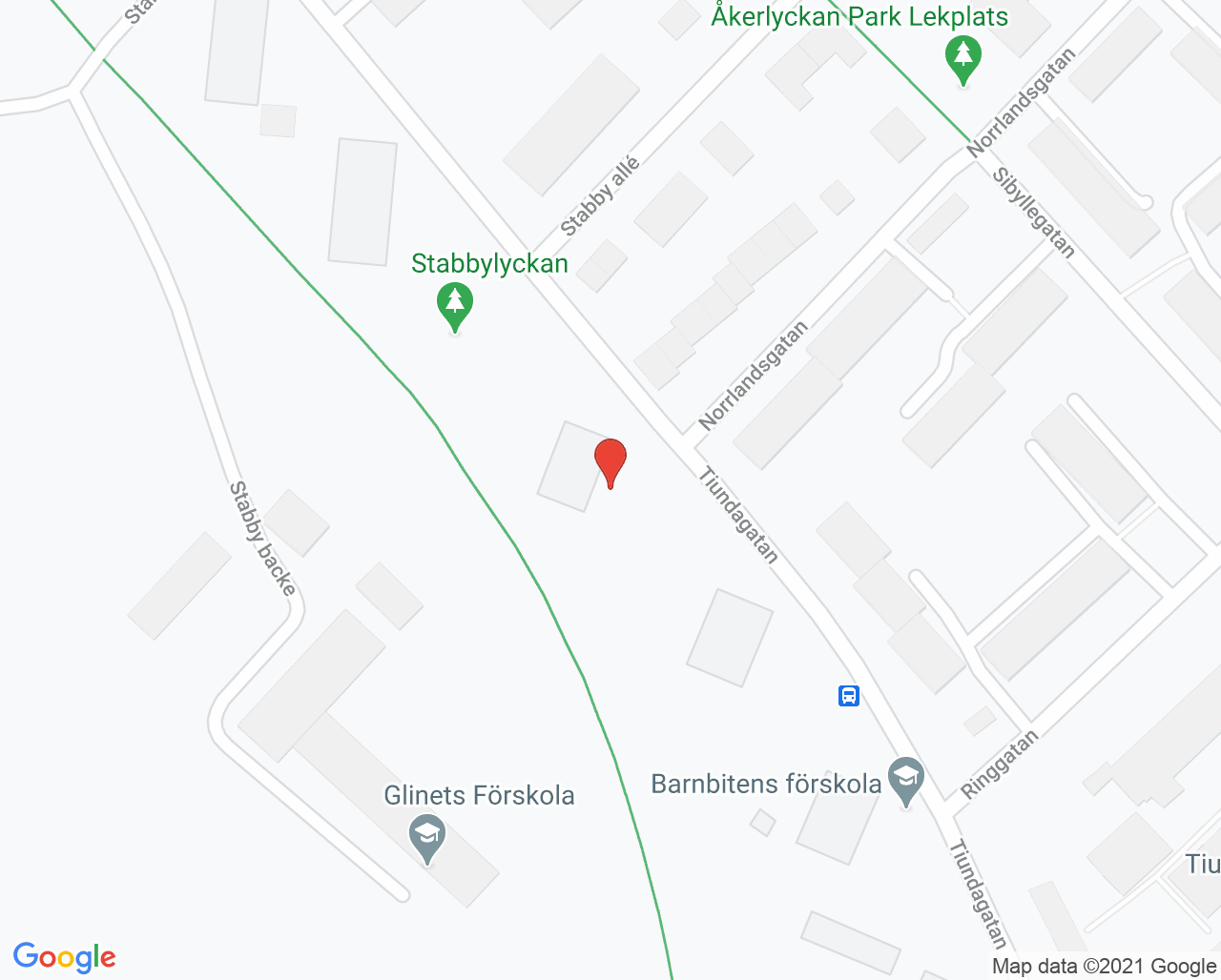 Karta till Luthagens Fotvård, Uppsala
