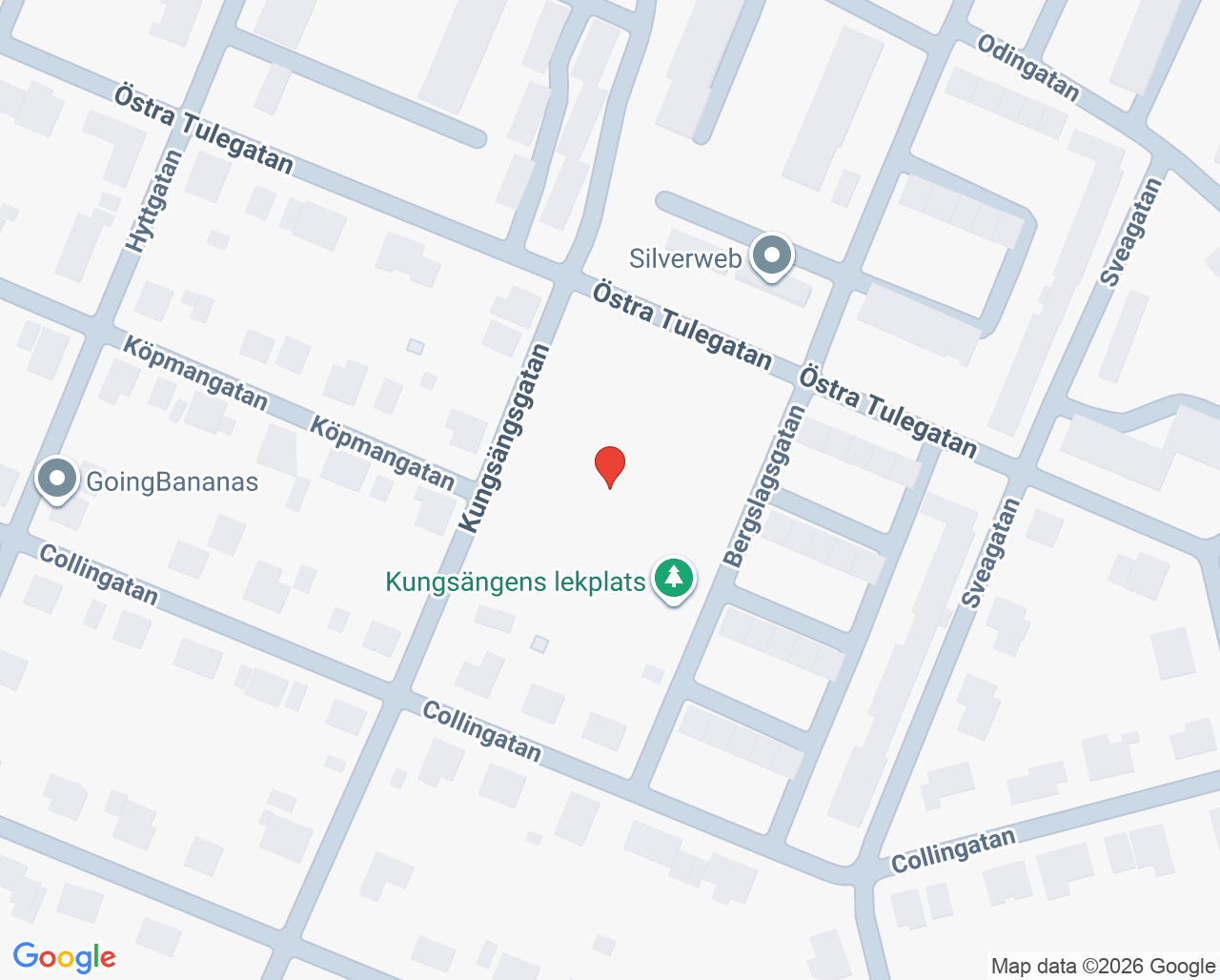 Karta till Norrbygatans Fot & Hälsoklinik i Sala