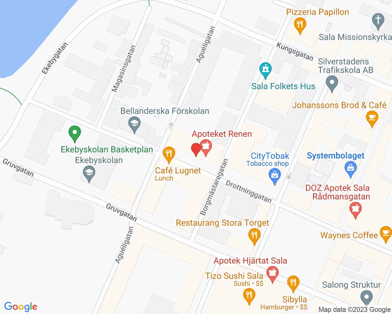 Karta till Sala Tandläkarcenter