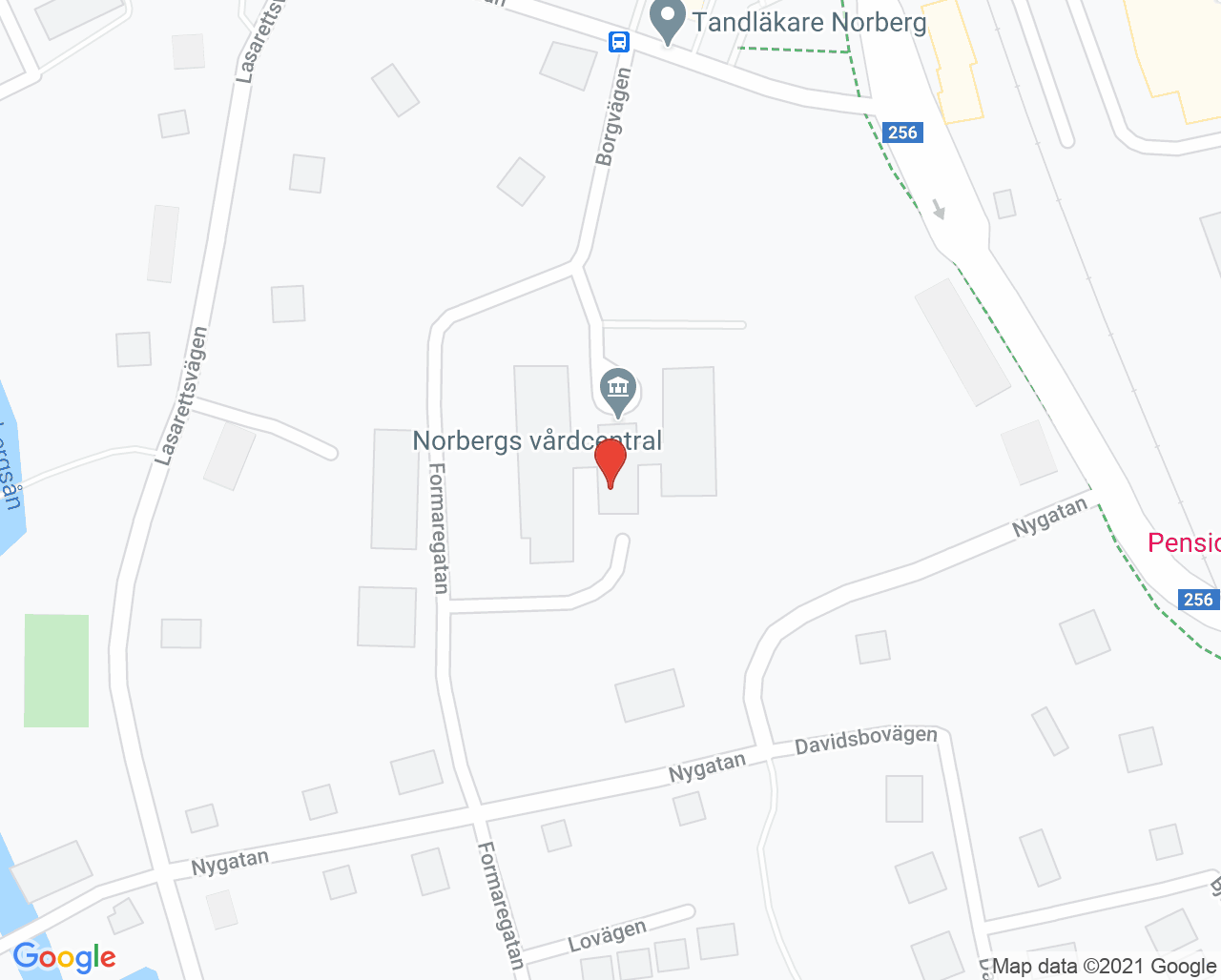 Karta till Norberg Samtalsmottagning