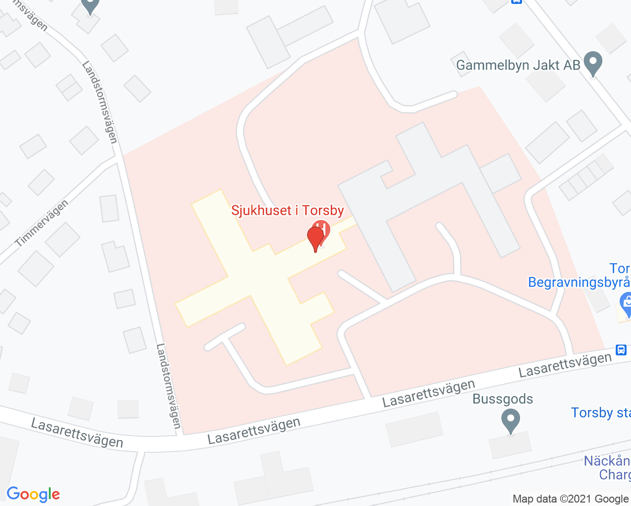 Karta till Laboratoriet sjukhuset Torsby