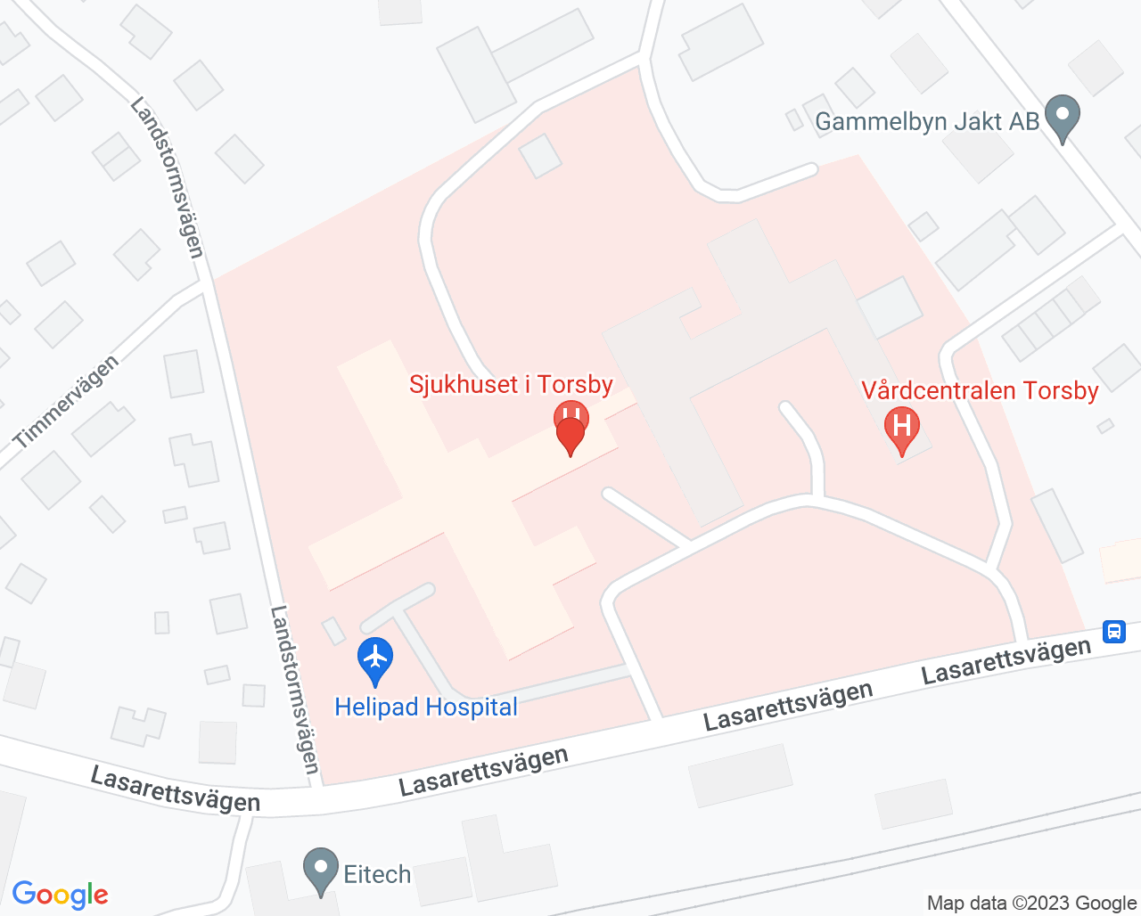 Karta till Vaccinationsmottagning Torsby