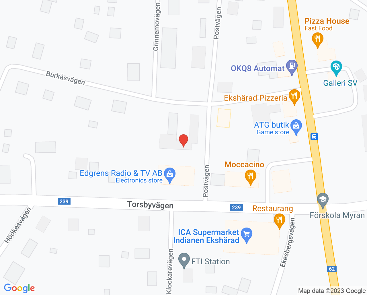 Karta till Provtagning vårdcentralen Ekshärad