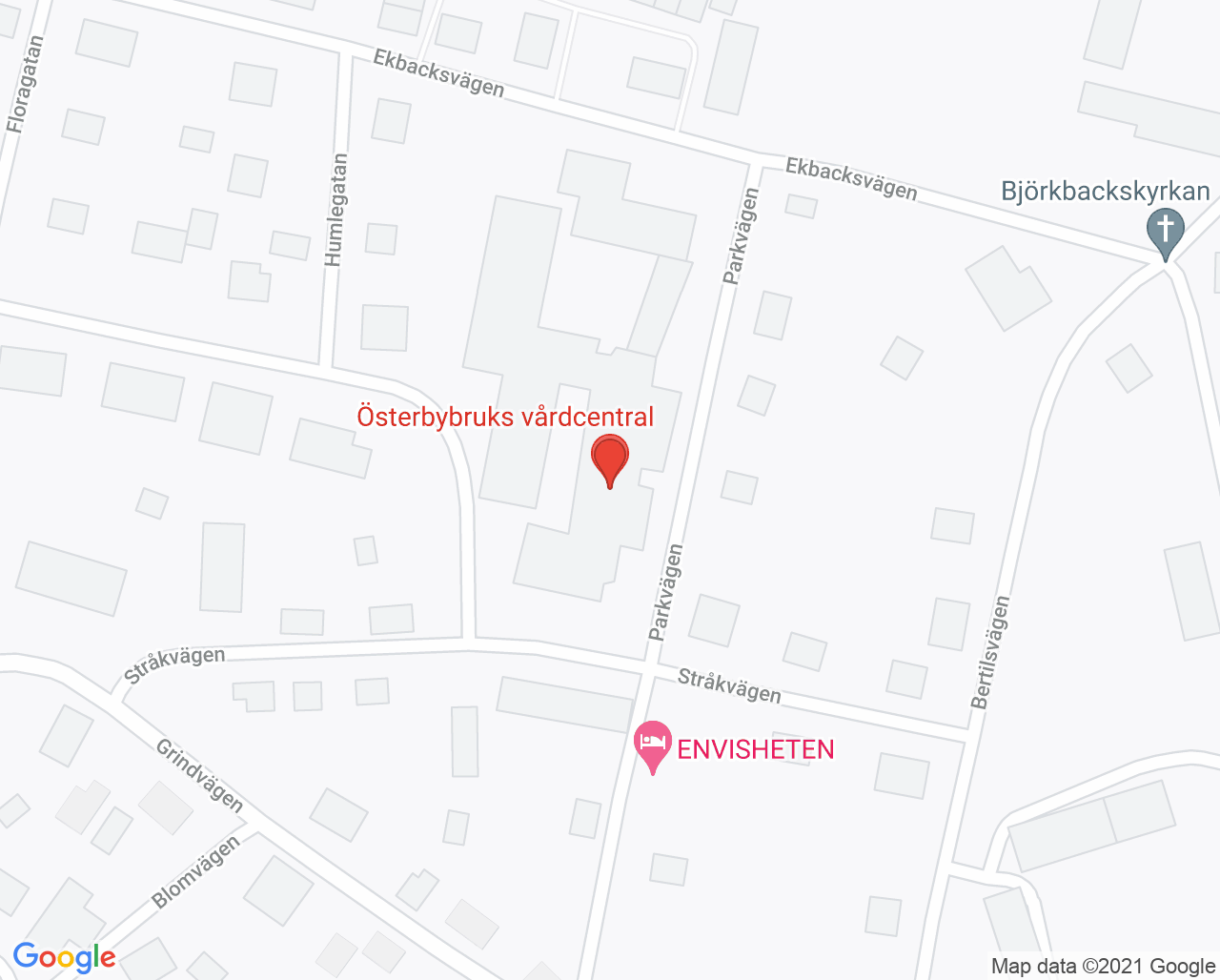 Karta till AN Tandvård, Österbybruk