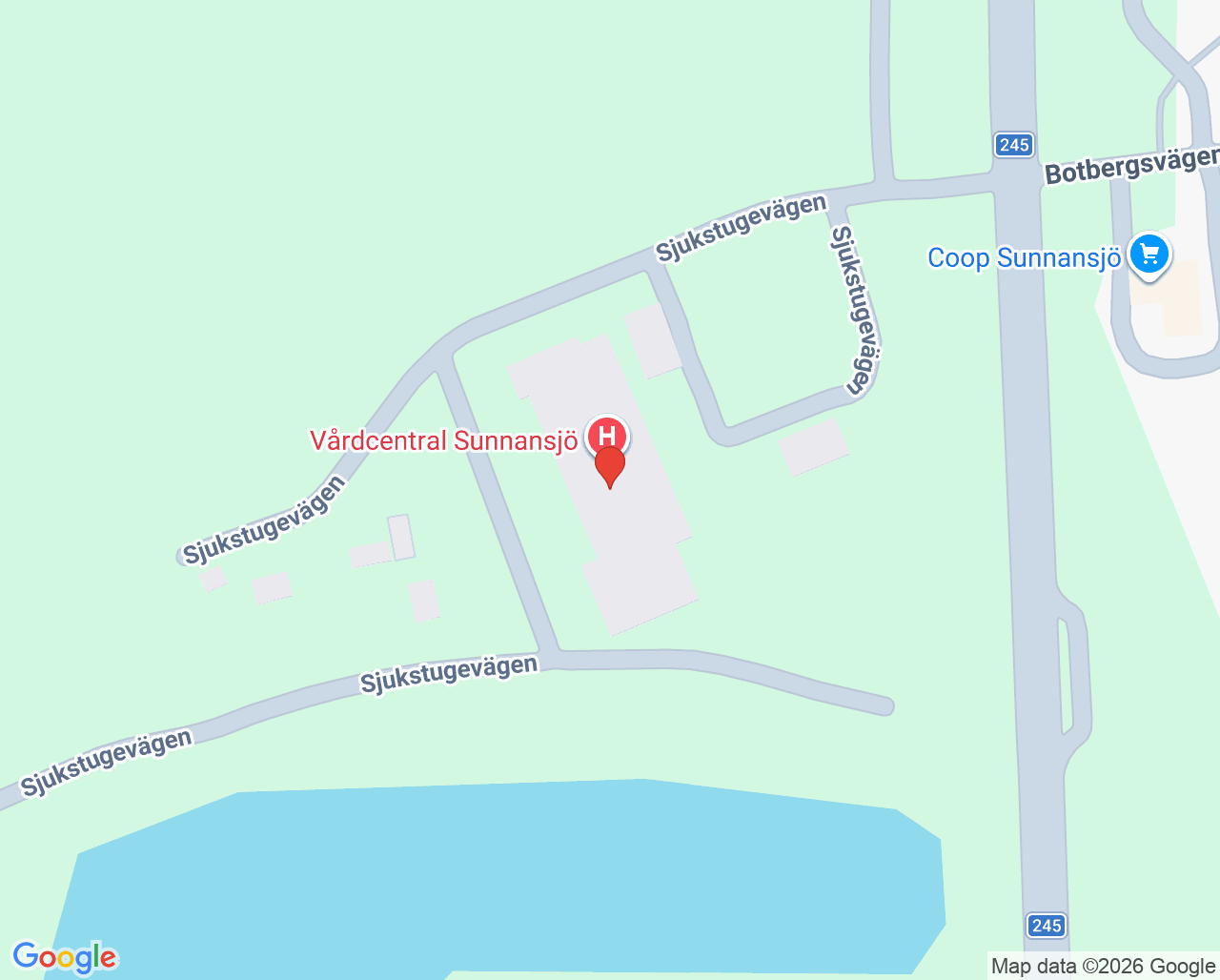 Karta till Barnavårdscentral Sunnansjö