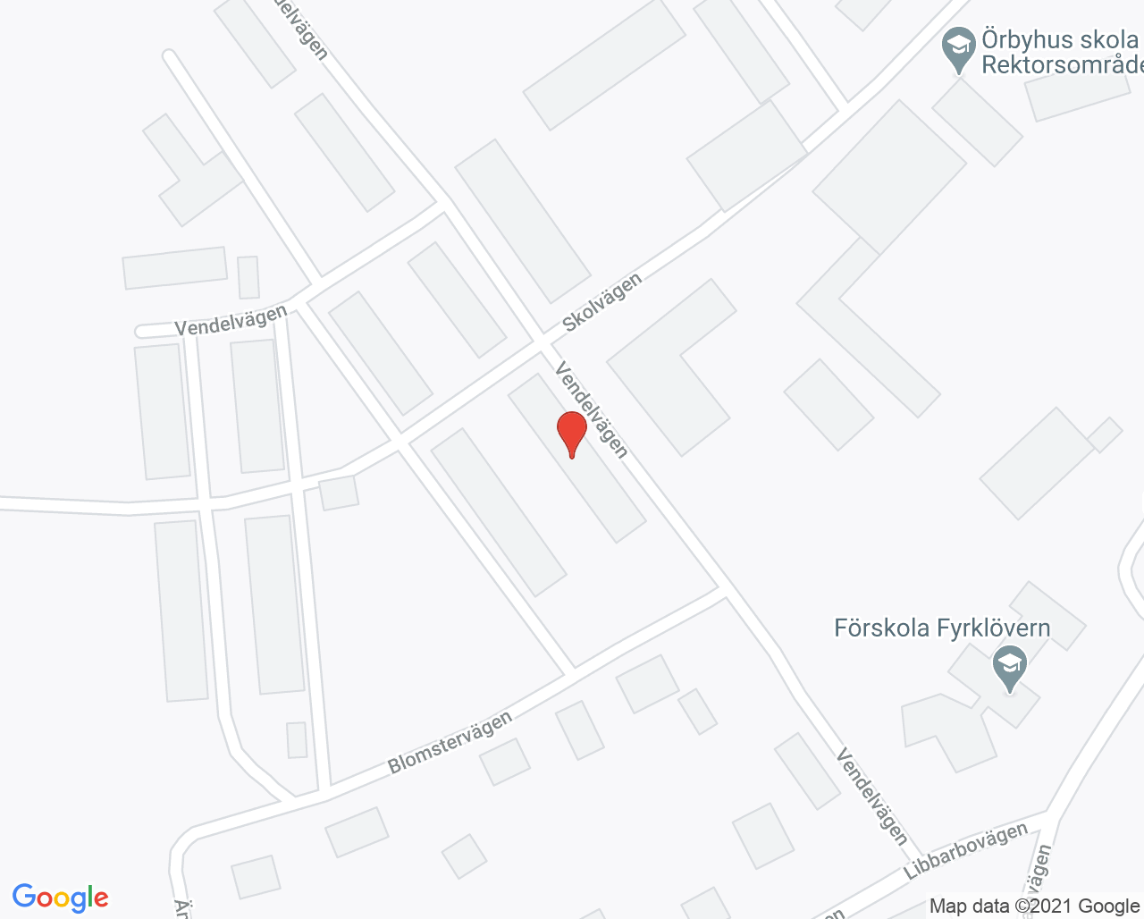 Karta till Barnavårdscentral Örbyhus, Örbyhus