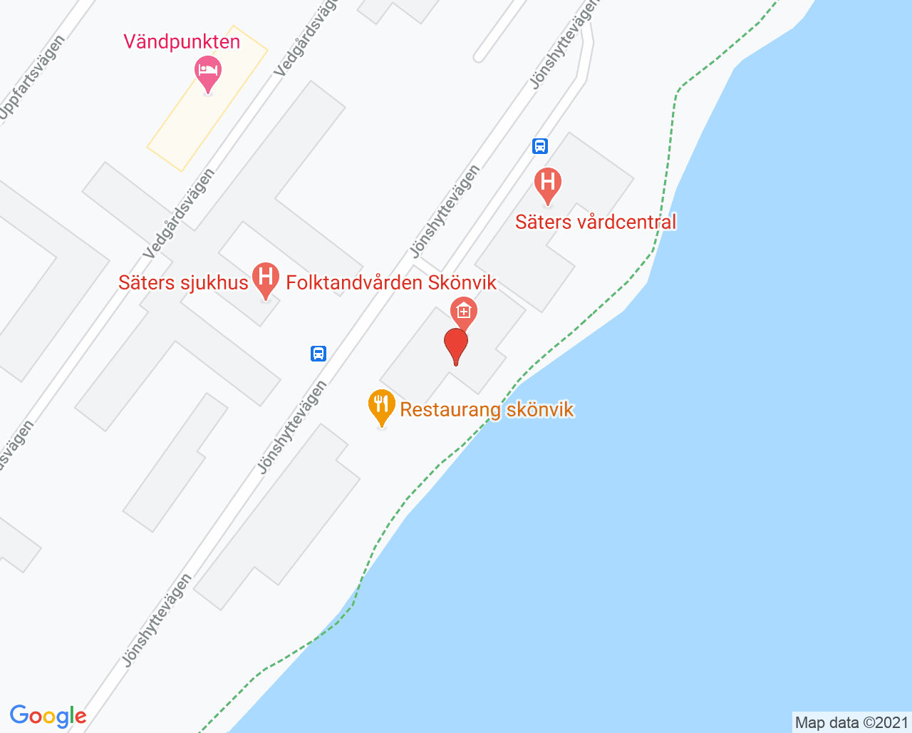Karta till Folktandvården Säter