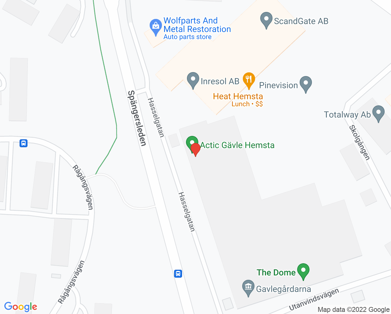 Karta till Norrtulls sjukgymnastik BL
